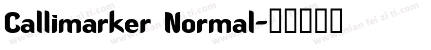 Callimarker Normal字体转换